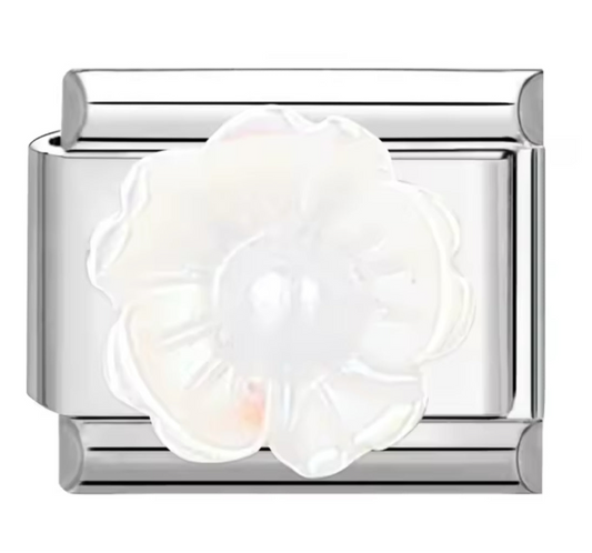 White Flower Charm