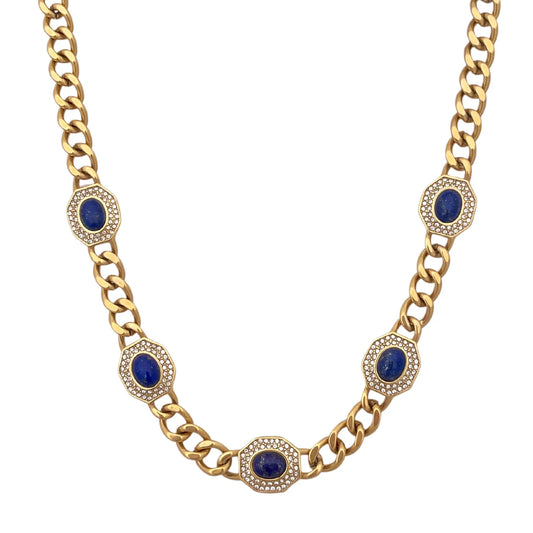 Estela Necklace - Lapis Lazuli