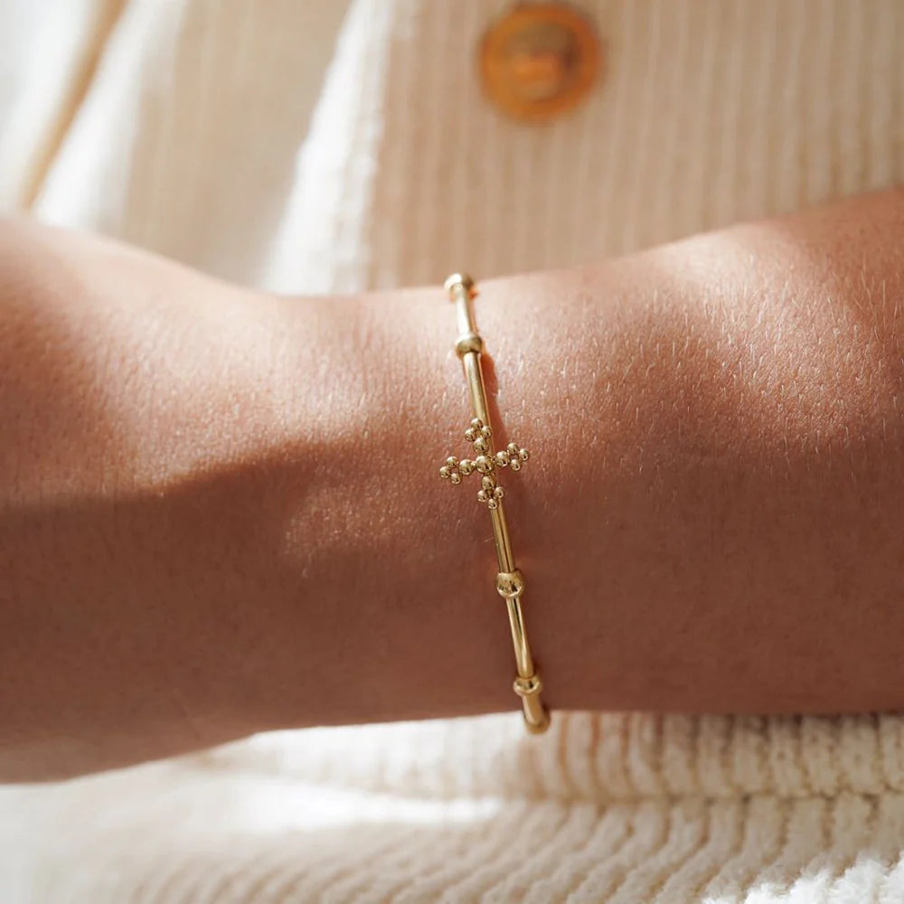 Rosary Belief Bracelet - Gold