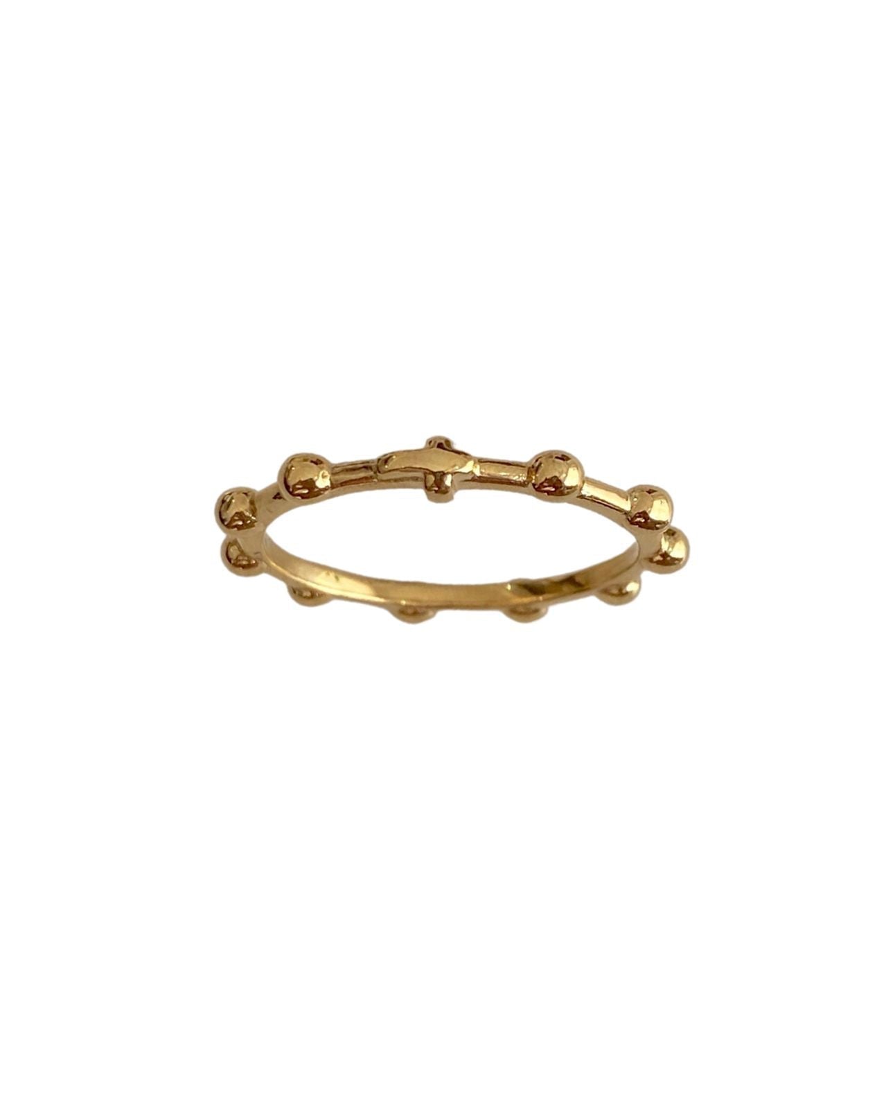 Belief Rosary Gold Ring