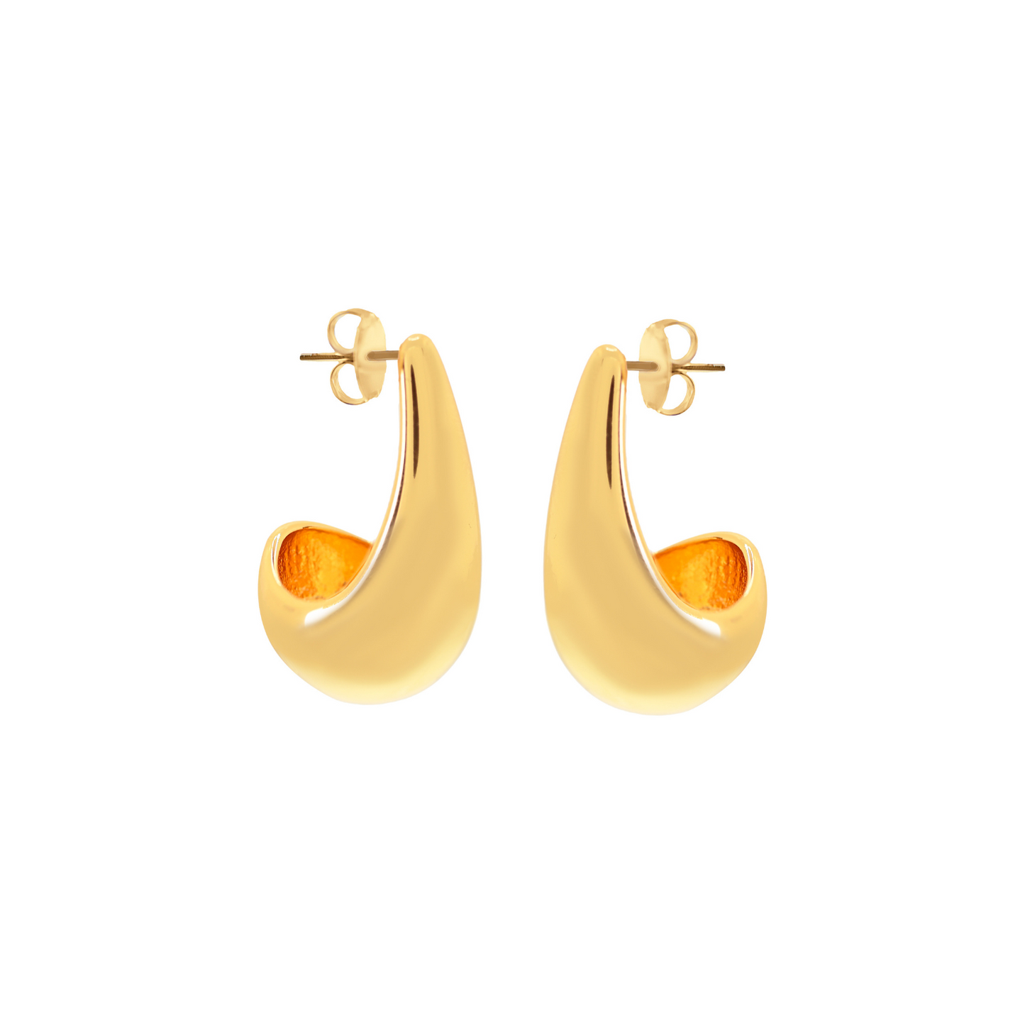 Pensive Gold Earring - Small