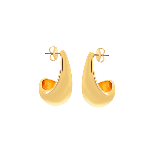 Pensive Gold Earring - Small