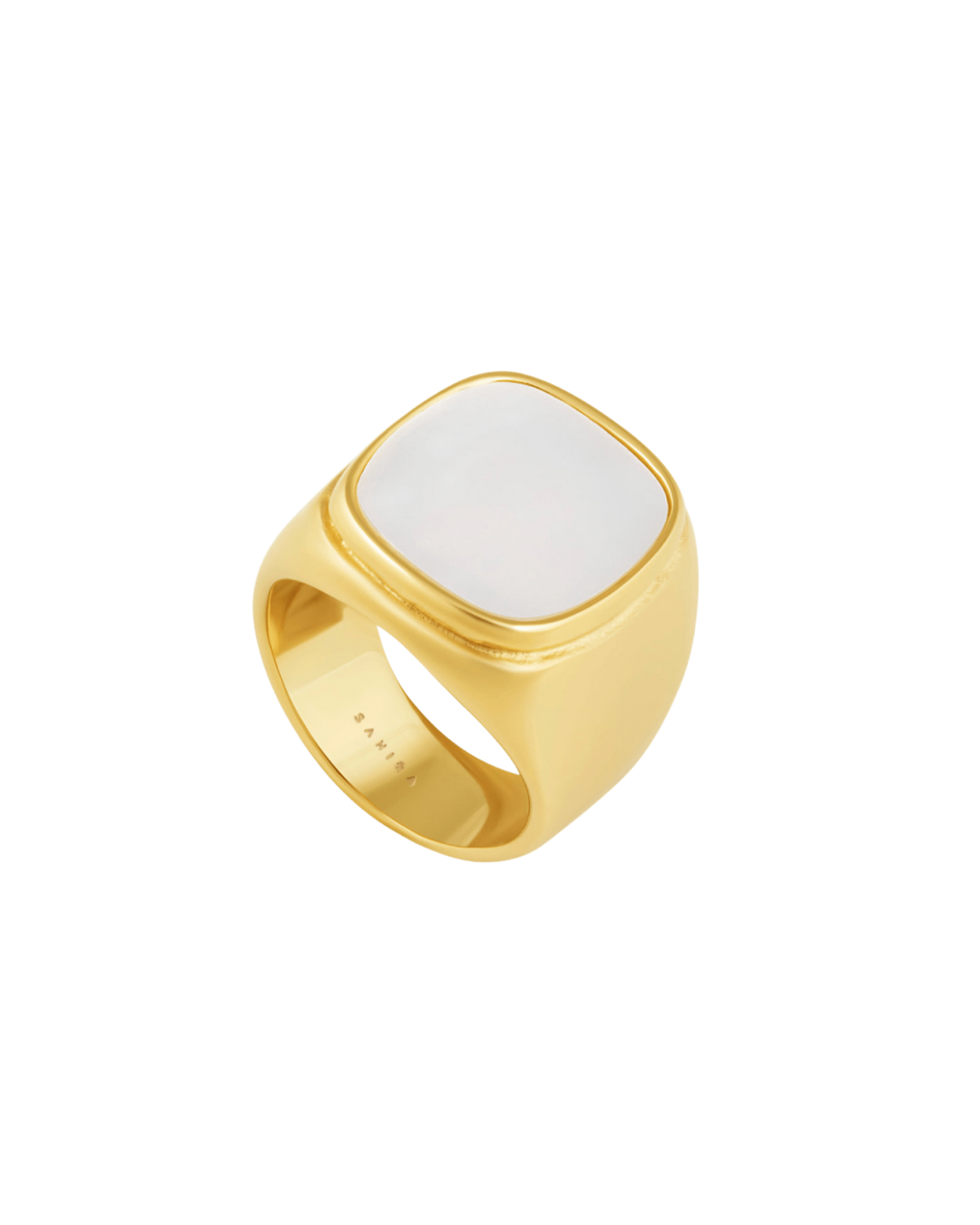Mother Pearl Signet Ring